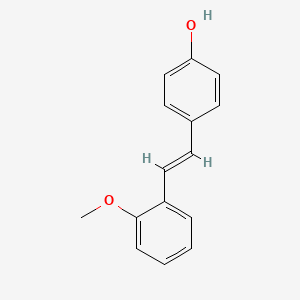 molecular formula C15H14O2 B1312338 (E)-4-(2-Methoxystyryl)phenol CAS No. 150809-45-3