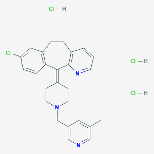 molecular formula C26H29Cl4N3 B131234 Rupatadine trihydrochloride CAS No. 156611-76-6