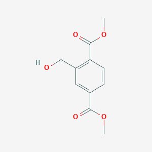 molecular formula C11H12O5 B13123424 Dimethyl2-(hydroxymethyl)terephthalate 
