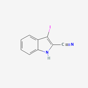 molecular formula C9H5IN2 B1312344 3-iodo-1H-indole-2-carbonitrile CAS No. 51796-65-7