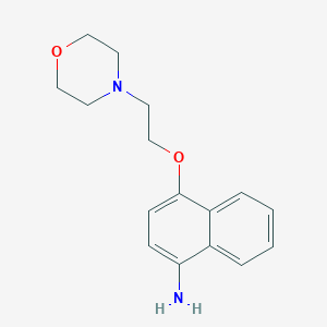 molecular formula C16H20N2O2 B1312345 4-(2-Morpholinoethoxy)naphthalen-1-amine CAS No. 317806-90-9