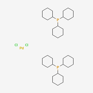 molecular formula C36H66Cl2P2Pd B1312350 Dichlorobis(tricyclohexylphosphine)pallium (II) CAS No. 29934-17-6