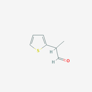 molecular formula C7H8OS B1312351 2-(2-Thienyl)propanal 