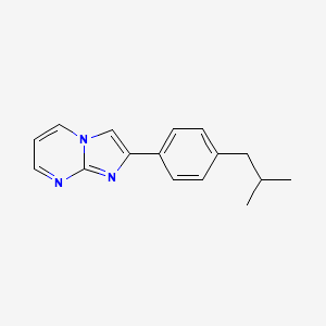 molecular formula C16H17N3 B13123591 2-(4-Isobutylphenyl)imidazo[1,2-A]pyrimidine 