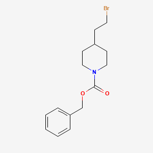 molecular formula C15H20BrNO2 B1312365 Benzyl 4-(2-bromoethyl)piperidine-1-carboxylate CAS No. 566905-89-3