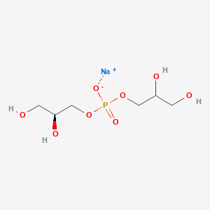 molecular formula C6H14NaO8P B13123675 Sodium(S)-2,3-dihydroxypropyl(2,3-dihydroxypropyl)phosphate 