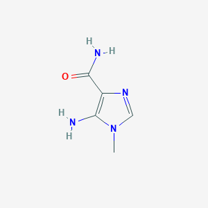 molecular formula C5H8N4O B1312386 5-Amino-1-methyl-1H-imidazole-4-carboxamide CAS No. 21343-04-4