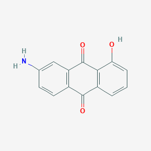 molecular formula C14H9NO3 B13124016 7-Amino-1-hydroxyanthracene-9,10-dione 