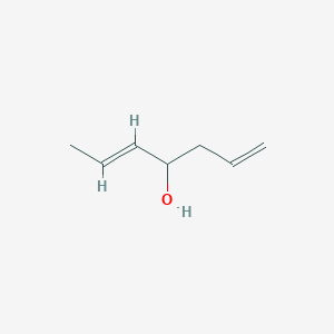 molecular formula C7H12O B13124060 1,5-Heptadien-4-OL 