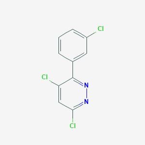 molecular formula C10H5Cl3N2 B1312417 4,6-Dichloro-3-(3-chlorophenyl)pyridazine CAS No. 849021-04-1