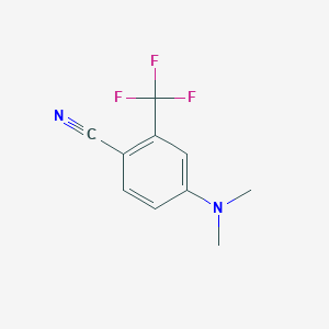 molecular formula C10H9F3N2 B1312441 Benzonitrile, 4-(dimethylamino)-2-(trifluoromethyl)- CAS No. 51332-25-3