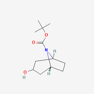 molecular formula C12H21NO3 B1312442 tert-Butyl 3-endo-3-hydroxy-8-azabicyclo[3.2.1]octane-8-carboxylate CAS No. 194222-05-4