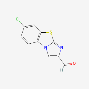 molecular formula C10H5ClN2OS B1312443 2-Formyl-7-chloroimidazo[2,1-b]benzothiazole 