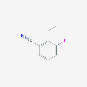 molecular formula C9H8IN B13124446 2-Ethyl-3-iodobenzonitrile 