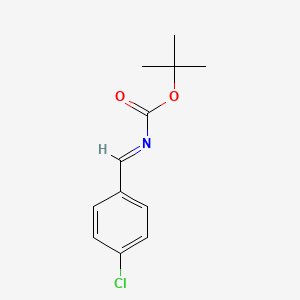 molecular formula C12H14ClNO2 B1312445 (E)-tert-Butyl 4-chlorobenzylidenecarbamate CAS No. 779342-75-5
