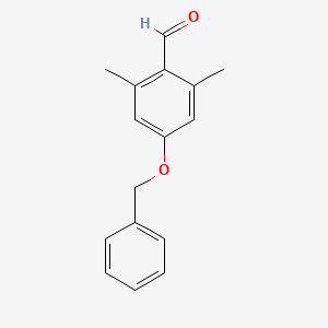 molecular formula C16H16O2 B1312446 4-(苄氧基)-2,6-二甲基苯甲醛 CAS No. 28924-92-7