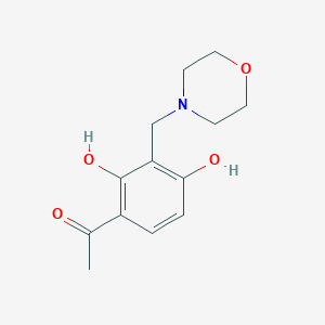 molecular formula C13H17NO4 B1312447 1-(2,4-Dihydroxy-3-(morpholinomethyl)phenyl)ethanone CAS No. 658063-54-8