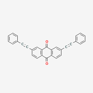 molecular formula C30H16O2 B13124491 2,7-Bis(phenylethynyl)anthracene-9,10-dione CAS No. 770237-08-6