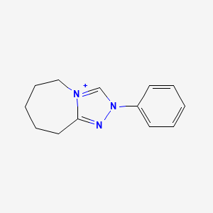 molecular formula C13H16N3+ B13124596 2-Phenyl-6,7,8,9-tetrahydro-5H-[1,2,4]triazolo[4,3-a]azepin-2-ium 