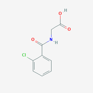 molecular formula C9H8ClNO3 B131246 2-(2-Chlorobenzamido)acetic acid CAS No. 16555-60-5