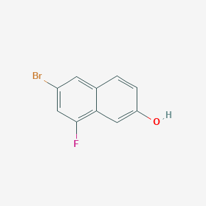 molecular formula C10H6BrFO B1312460 6-Bromo-8-fluoronaphthalen-2-ol CAS No. 82995-06-0