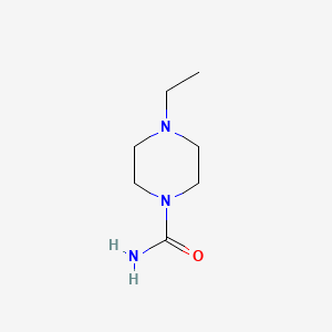 molecular formula C7H15N3O B13124602 4-Ethylpiperazine-1-carboxamide 