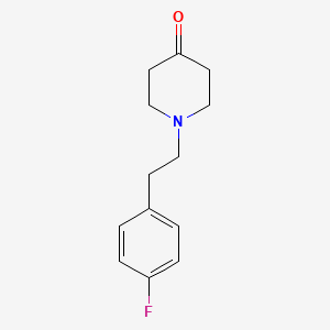 molecular formula C13H16FNO B1312468 1-[2-(4-Fluorophenyl)ethyl]piperidin-4-one CAS No. 23808-43-7