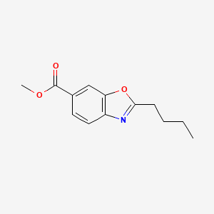 molecular formula C13H15NO3 B1312471 Methyl 2-butyl-1,3-benzoxazole-6-carboxylate CAS No. 900019-83-2