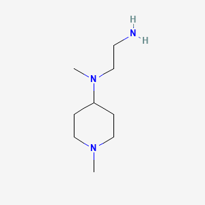 molecular formula C9H21N3 B1312474 N1-methyl-N1-(1-methylpiperidin-4-yl)ethane-1,2-diamine CAS No. 900738-64-9