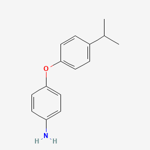molecular formula C15H17NO B1312480 4-(4-异丙基苯氧基)苯胺 CAS No. 64969-83-1