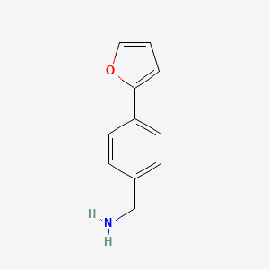 molecular formula C11H11NO B1312494 [4-(呋喃-2-基)苯基]甲胺 CAS No. 771573-27-4