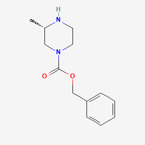 molecular formula C13H18N2O2 B1312497 (S)-benzyl 3-methylpiperazine-1-carboxylate CAS No. 612493-87-5