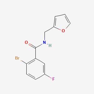 2-bromo-5-fluoro-N-(furan-2-ylmethyl)benzamide