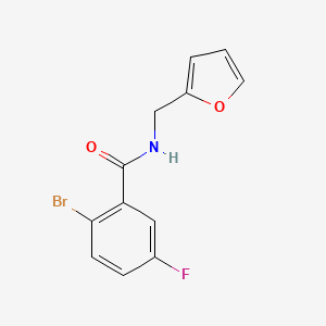 molecular formula C12H9BrFNO2 B1312529 2-bromo-5-fluoro-N-(furan-2-ylmethyl)benzamide CAS No. 923722-86-5