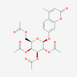 2H-1-Benzopyran-2-one, 4-methyl-7-((2,3,4,6-tetra-O-acetyl-beta-D-galactopyranosyl)oxy)-