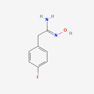 molecular formula C8H9FN2O B1312567 (1Z)-2-(4-fluorophenyl)-N'-hydroxyethanimidamide CAS No. 42191-55-9