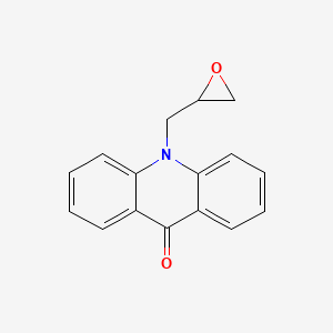 B1312578 10-(Oxiran-2-ylmethyl)acridin-9(10H)-one CAS No. 150389-84-7