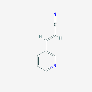 molecular formula C8H6N2 B1312579 3-(吡啶-3-基)丙-2-烯腈 CAS No. 6443-86-3