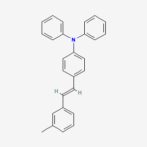 molecular formula C27H23N B13125858 4-(3-Methylstyryl)-N,N-diphenylaniline 