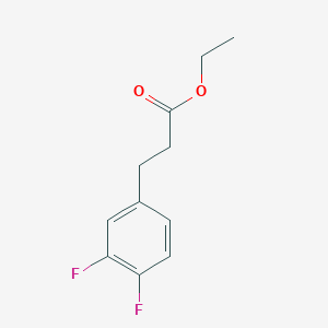 molecular formula C11H12F2O2 B1312592 Ethyl 3-(3,4-difluorophenyl)propanoate CAS No. 803687-25-4