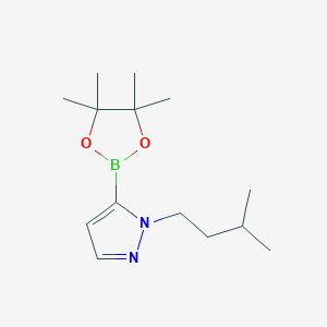 1-(3-Methylbutyl)-5-(4,4,5,5-tetramethyl-1,3,2-dioxaborolan-2-YL)-1H-pyrazole