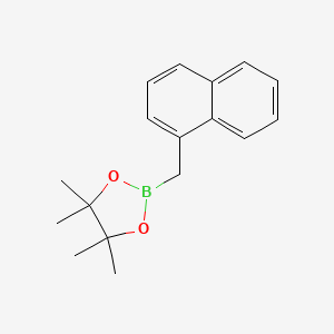 molecular formula C17H21BO2 B1312610 4,4,5,5-Tetramethyl-2-(naphthalen-1-ylmethyl)-1,3,2-dioxaborolane CAS No. 475250-57-8