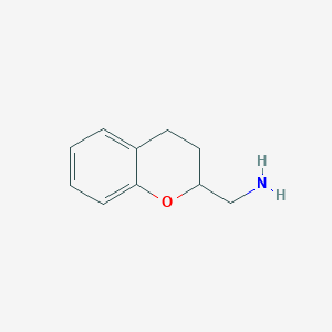 molecular formula C10H13NO B1312614 Chroman-2-ylmethanamine CAS No. 3990-59-8
