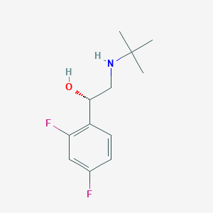 molecular formula C12H17F2NO B1312624 (S)-2-(tert-Butylamino)-1-(2,4-difluorophenyl)ethanol CAS No. 782482-50-2