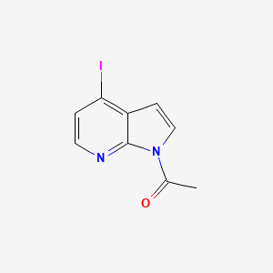 molecular formula C9H7IN2O B1312628 4-Iodo-1-acetyl-7-azaindole CAS No. 443729-67-7