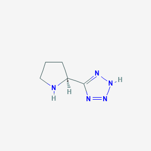 molecular formula C5H9N5 B1312630 (S)-5-(Pyrrolidin-2-yl)-1H-tetrazole CAS No. 33878-70-5
