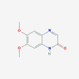molecular formula C10H10N2O3 B1312644 6,7-二甲氧基喹喔啉-2-醇 CAS No. 5739-98-0