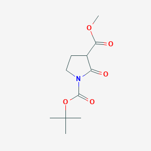 molecular formula C11H17NO5 B1312649 1-Tert-butyl 3-methyl 2-oxopyrrolidine-1,3-dicarboxylate CAS No. 431079-79-7