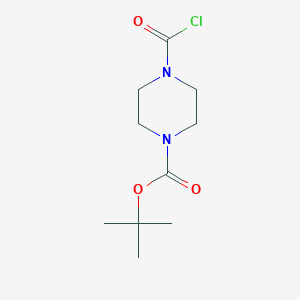molecular formula C10H17ClN2O3 B1312650 4-Boc-1-piperazinecarbonyl Chloride CAS No. 59878-28-3