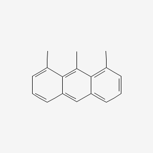 molecular formula C17H16 B13126587 1,8,9-Trimethylanthracene CAS No. 63335-10-4